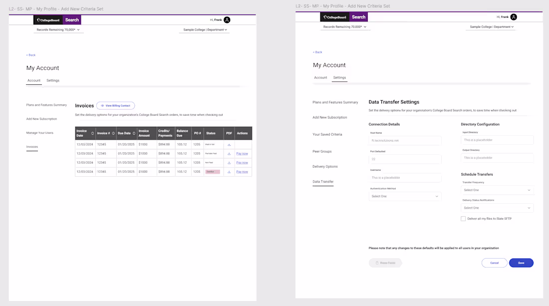 Cover image for My account student search