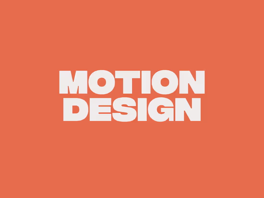 Cover image for Motion Design
