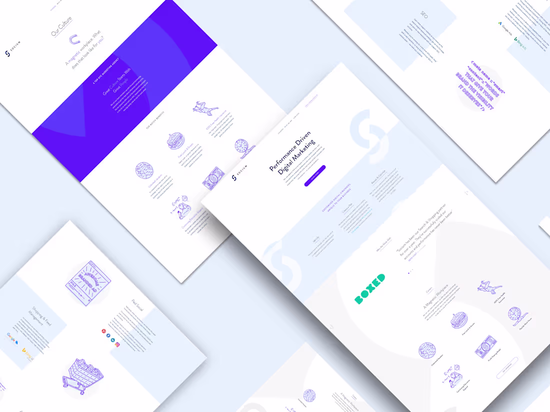 Cover image for Digital Marketing Agency Website | Sketch to WordPress | Divi