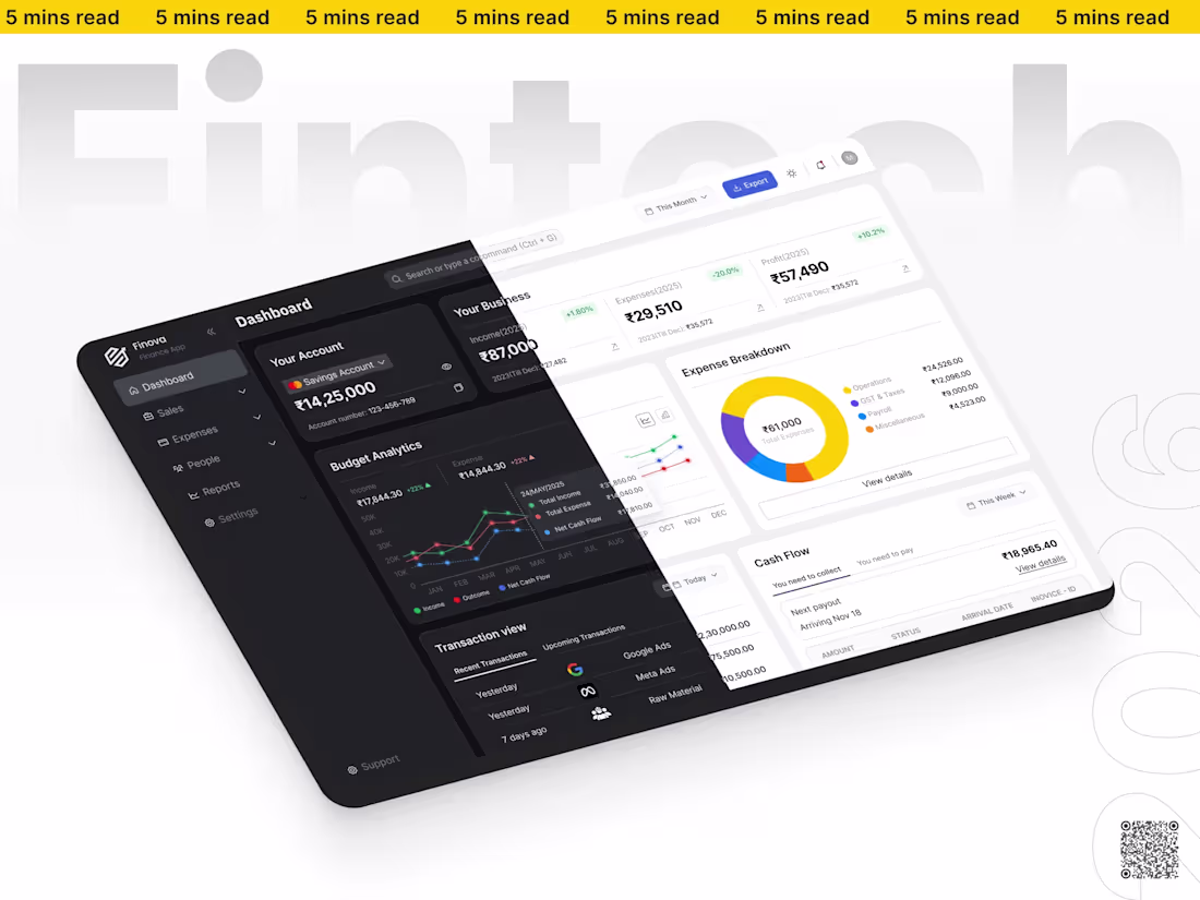 Cover image for Fintech Dashboard for SMBs