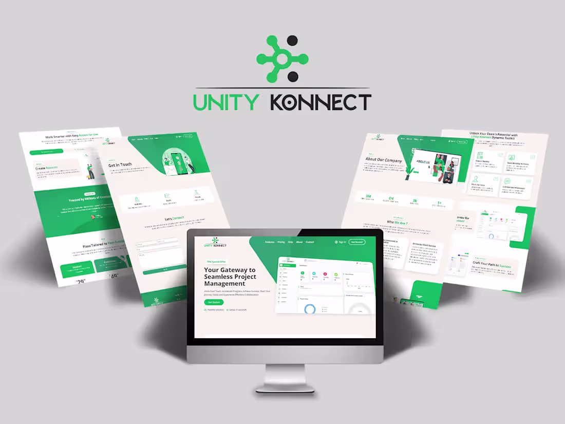 Cover image for website design and developement for UnityKonnect