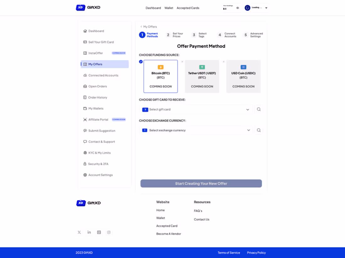 Cover image for A/ML Web3 Crypto Giftcard Exchange Platform