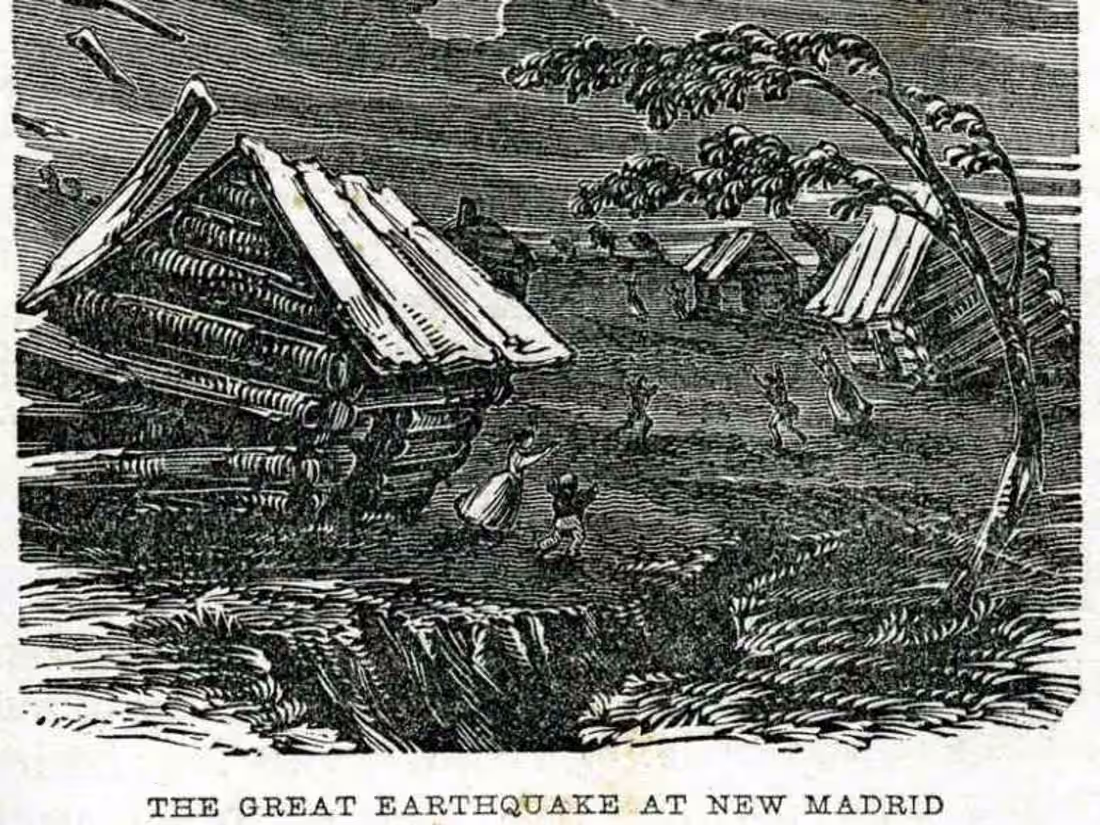 Cover image for Blog Post: 1811 New Madrid Quake: Mississippi Runs Backwards
