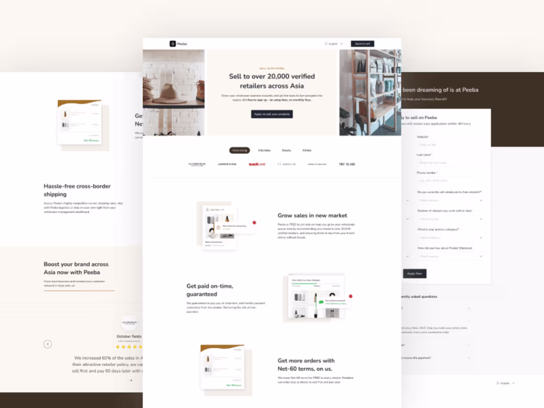 Cover image for Peeba Retailer’s Online Shop