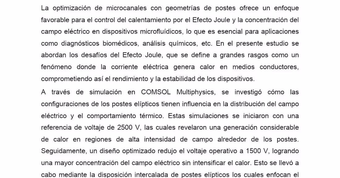 Cover image for Optimization of Microchannels for Joule Heating Control