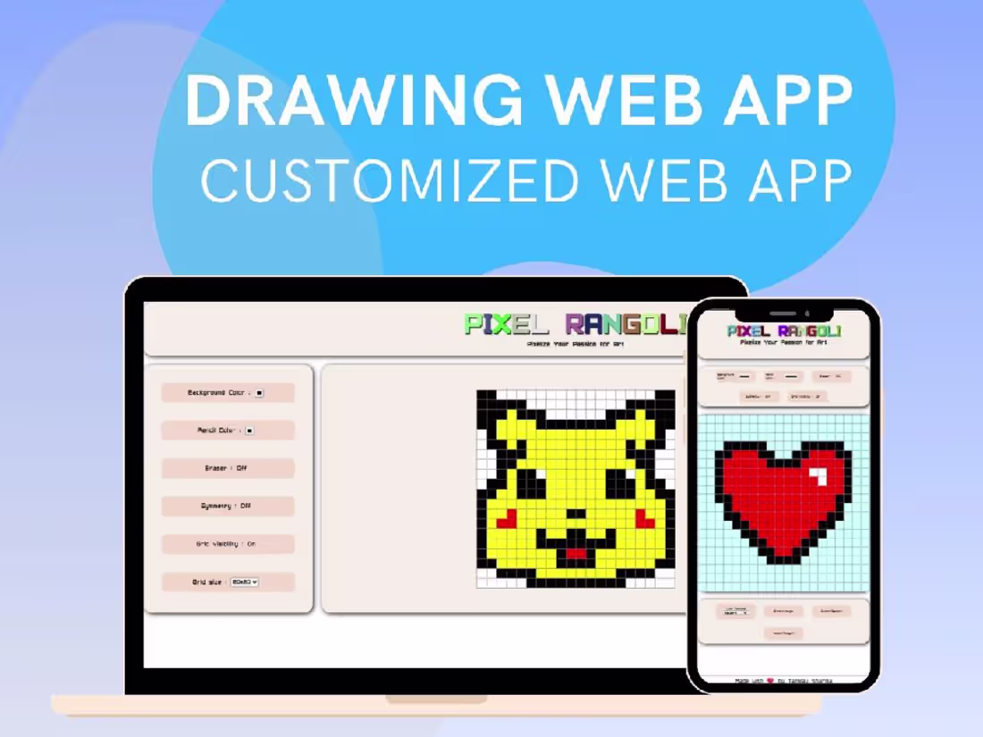 Cover image for Just completed with a personal project pixel rangoli is a we...