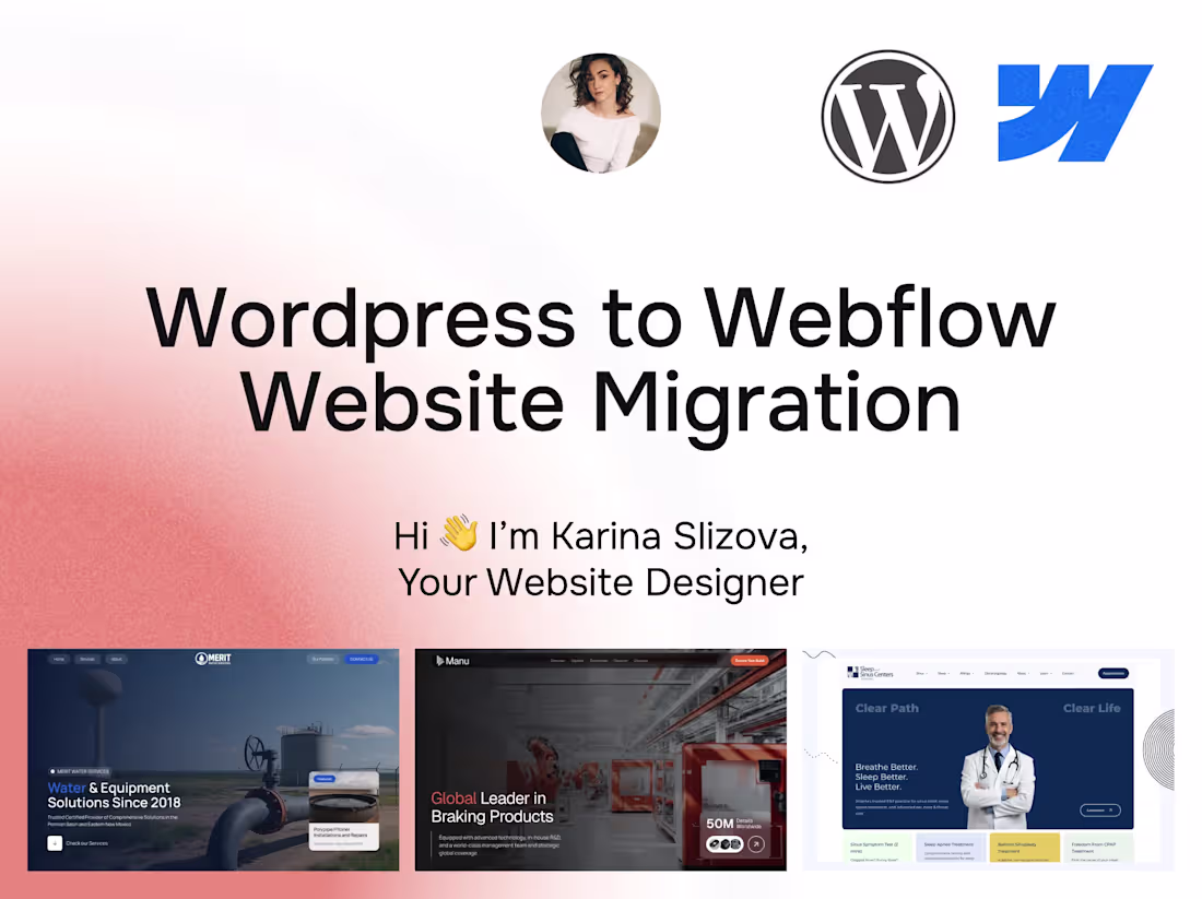 Cover image for Wordpress to Webflow Website Migration