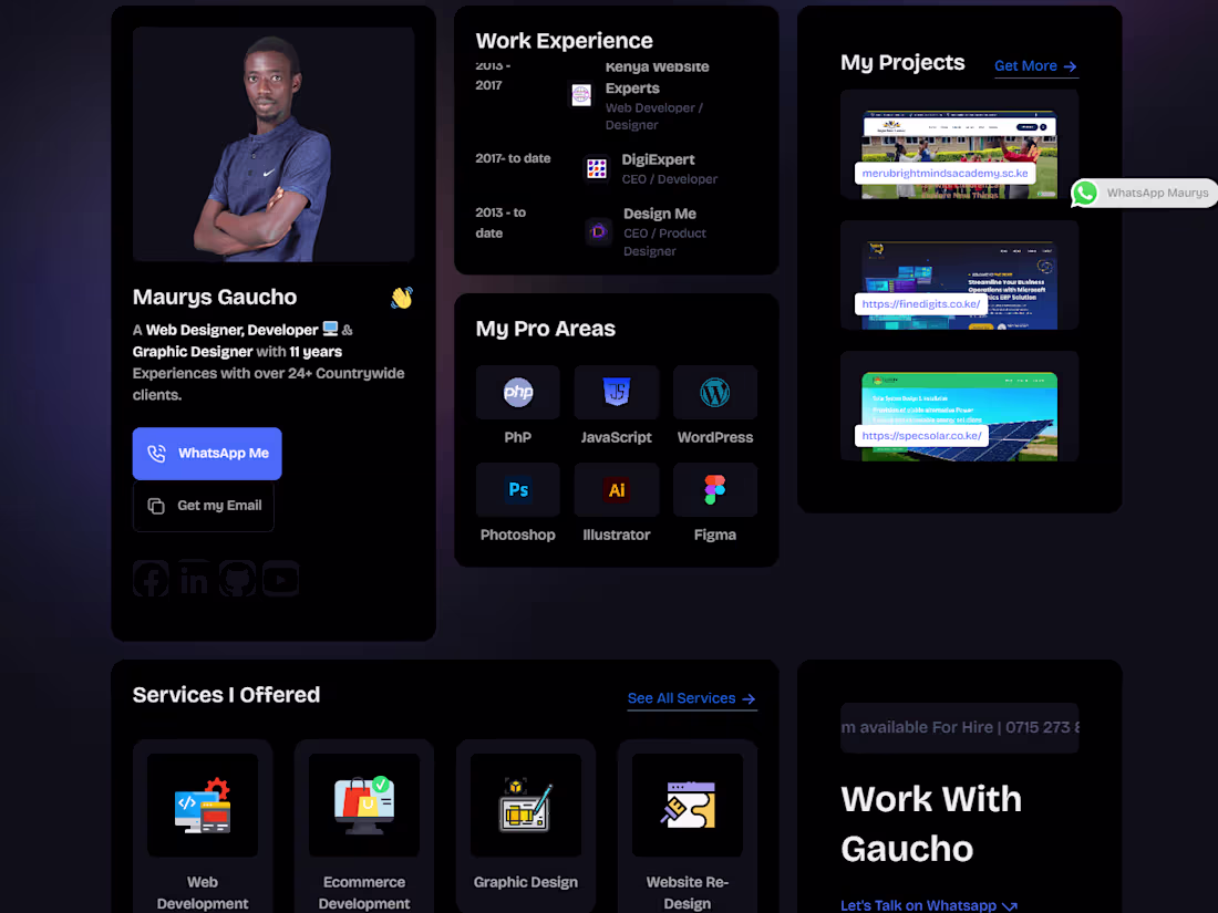 Cover image for Maurys Gaucho - Web Developer, E-commerce Developer and Graphic…