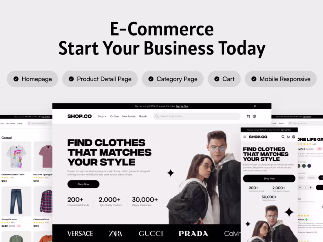 Cover image for Full-Stack E-commerce Website Development