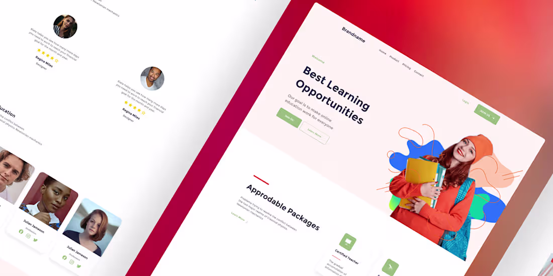 Cover image for School Sound - Edtech landing page