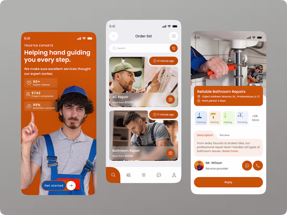 Cover image for Home Service Mobile App