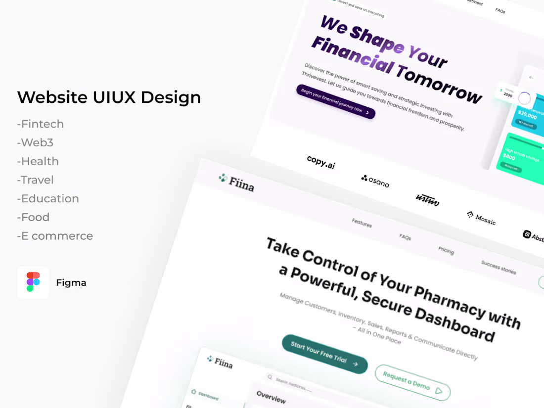 Cover image for Website UIUX Design