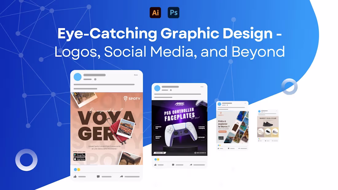Cover image for Creative Graphic Design Services | Logos, Social Media, and More