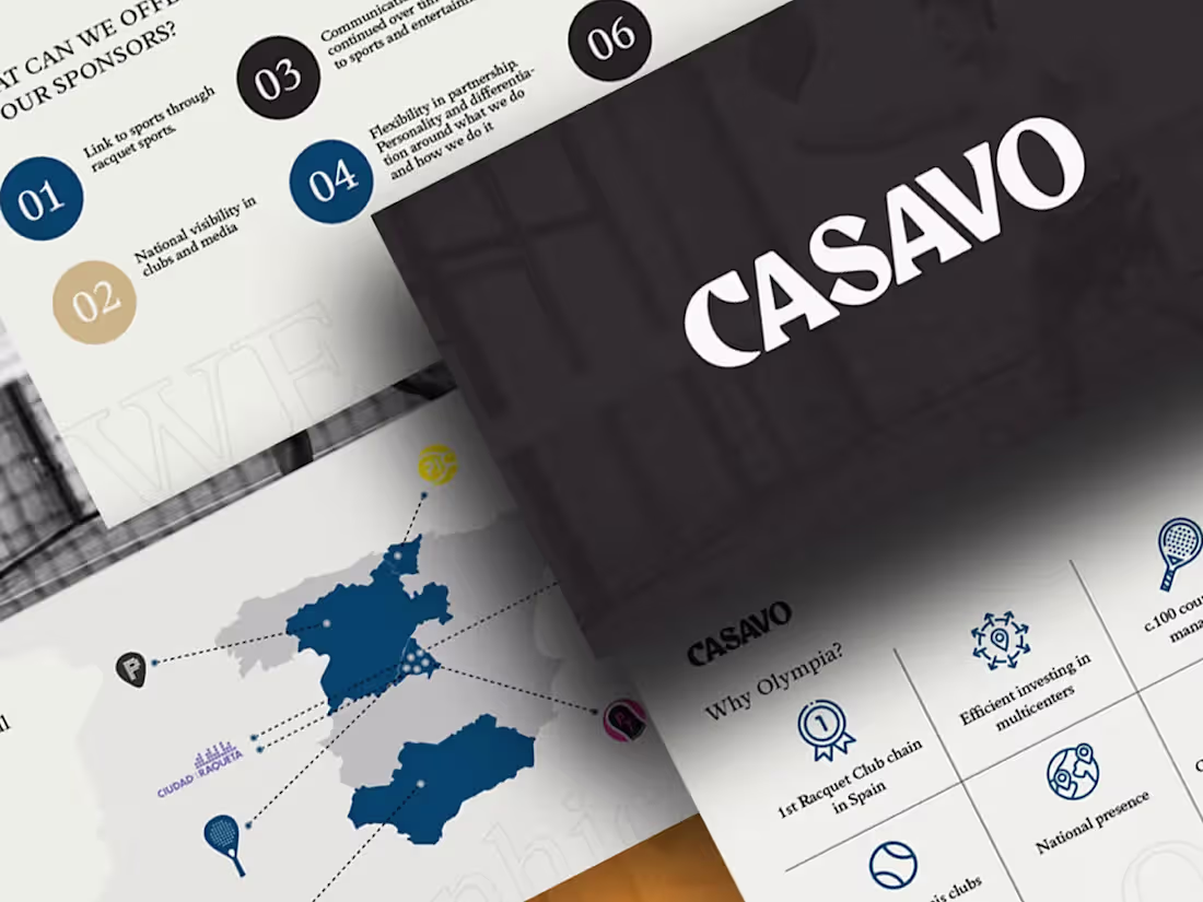 Cover image for CASAVO Pitch Deck Design