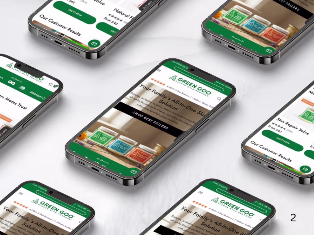 Cover image for Mobile Conversion Boost for Green Goo Using Replo