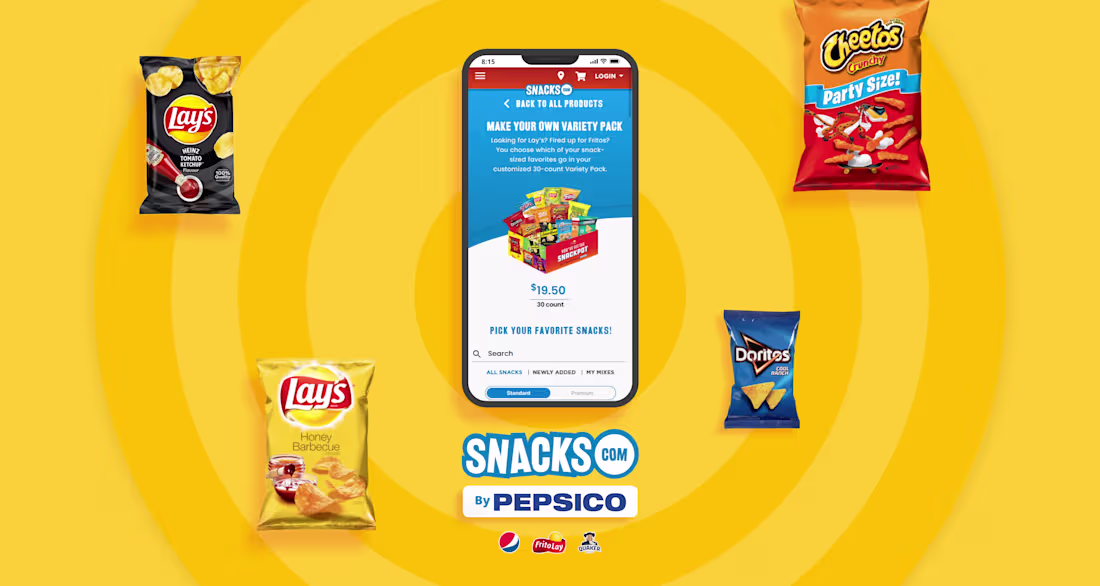 Cover image for Designed a Variety Pack feature for Snacks.com by PepsiCo