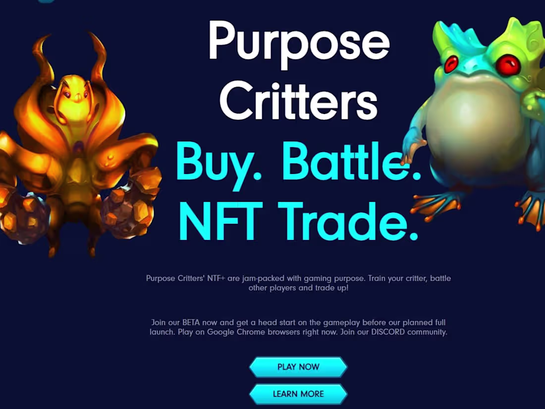 Cover image for Purpose Critters NFT+