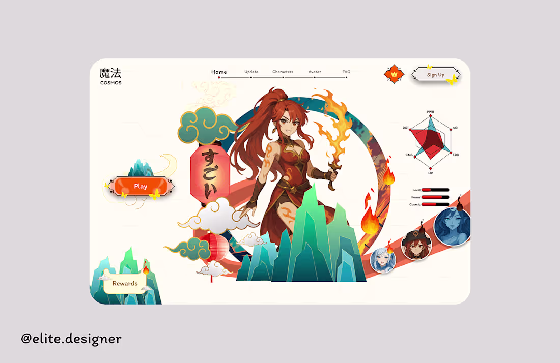 Cover image for Magic Cosmos - Game UI Design