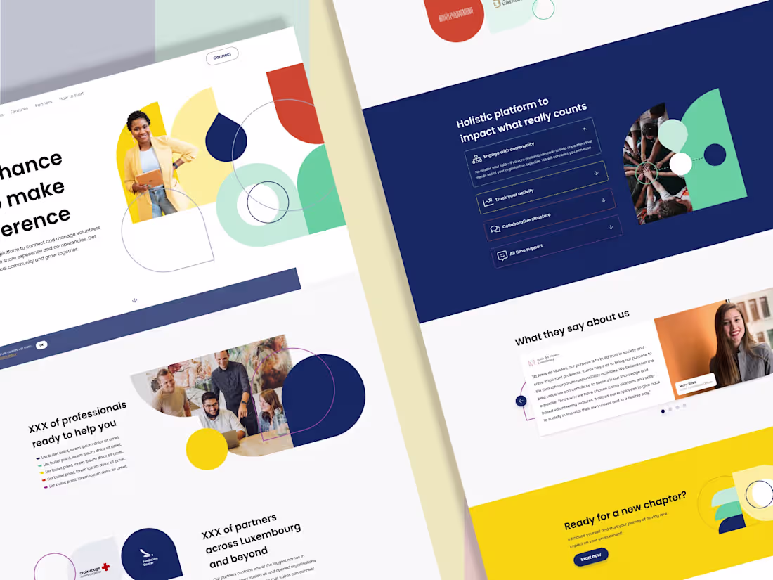 Cover image for Website design - Landing page