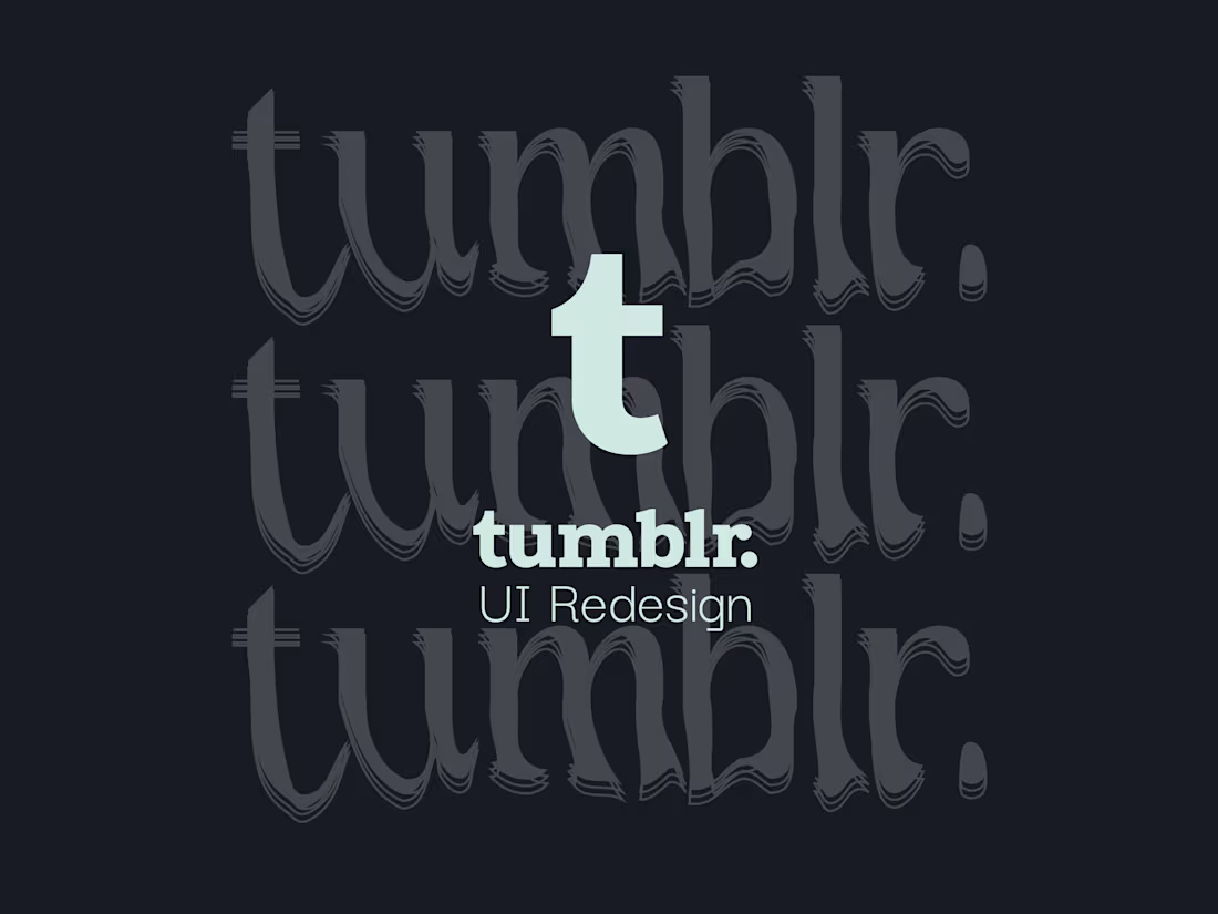 Cover image for Tumblr UI Redesign