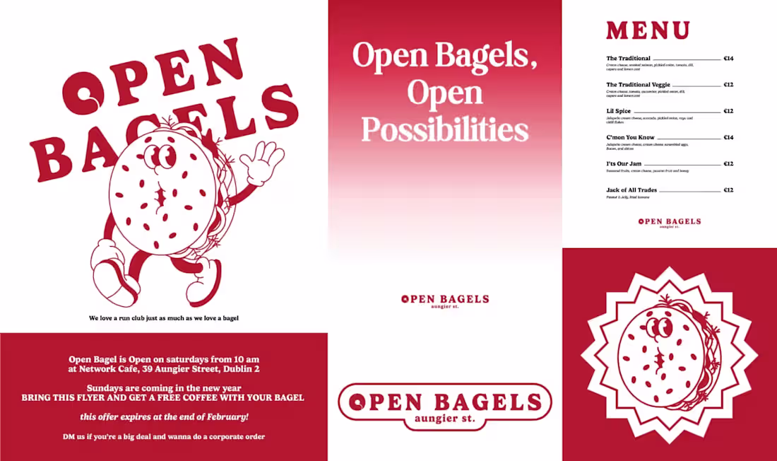 Cover image for Open Bagels - Brand Identity 