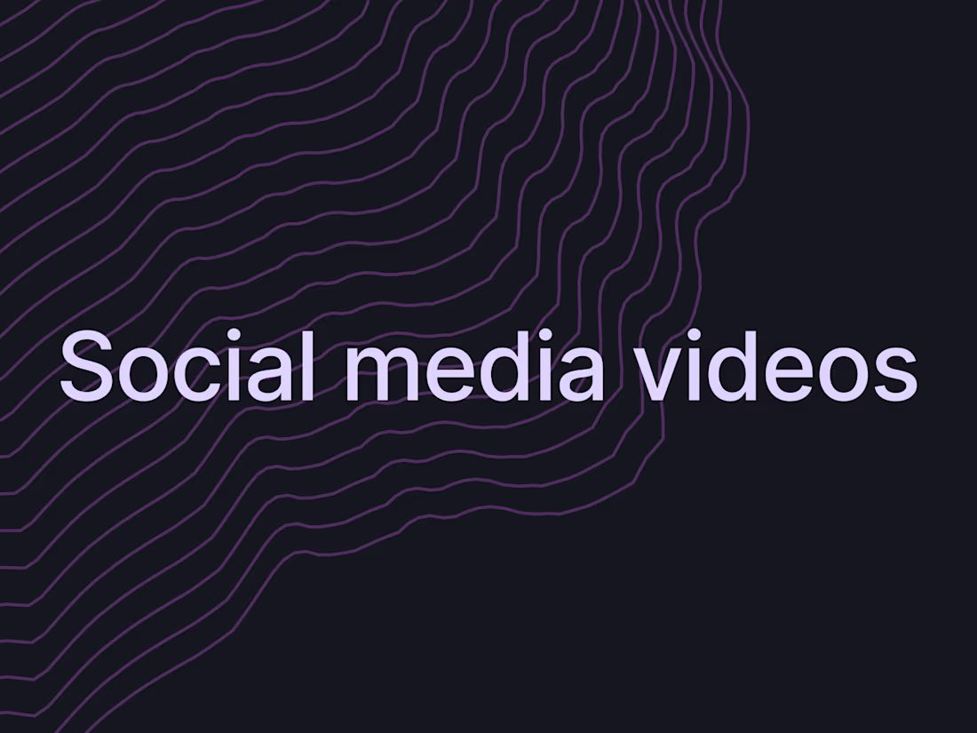 Cover image for Social media videos