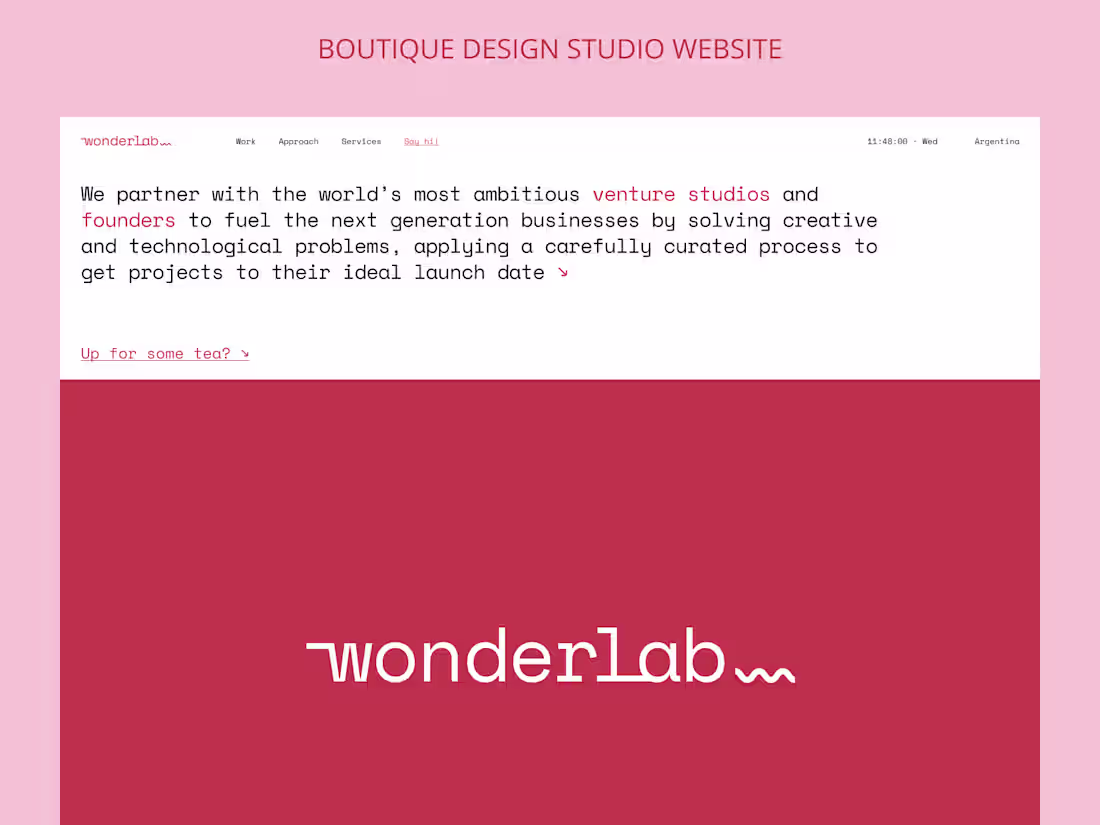 Cover image for Boutique Design Studio Website