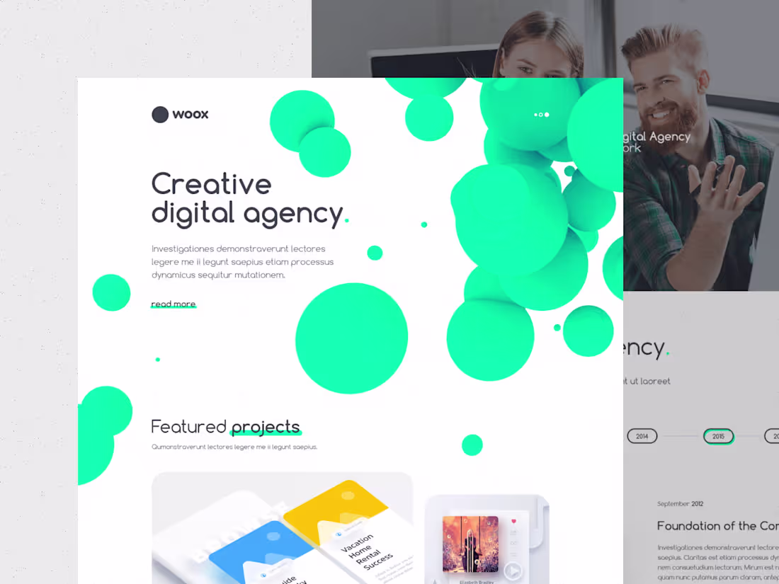 Cover image for Woox — Creative Digital Agency Website