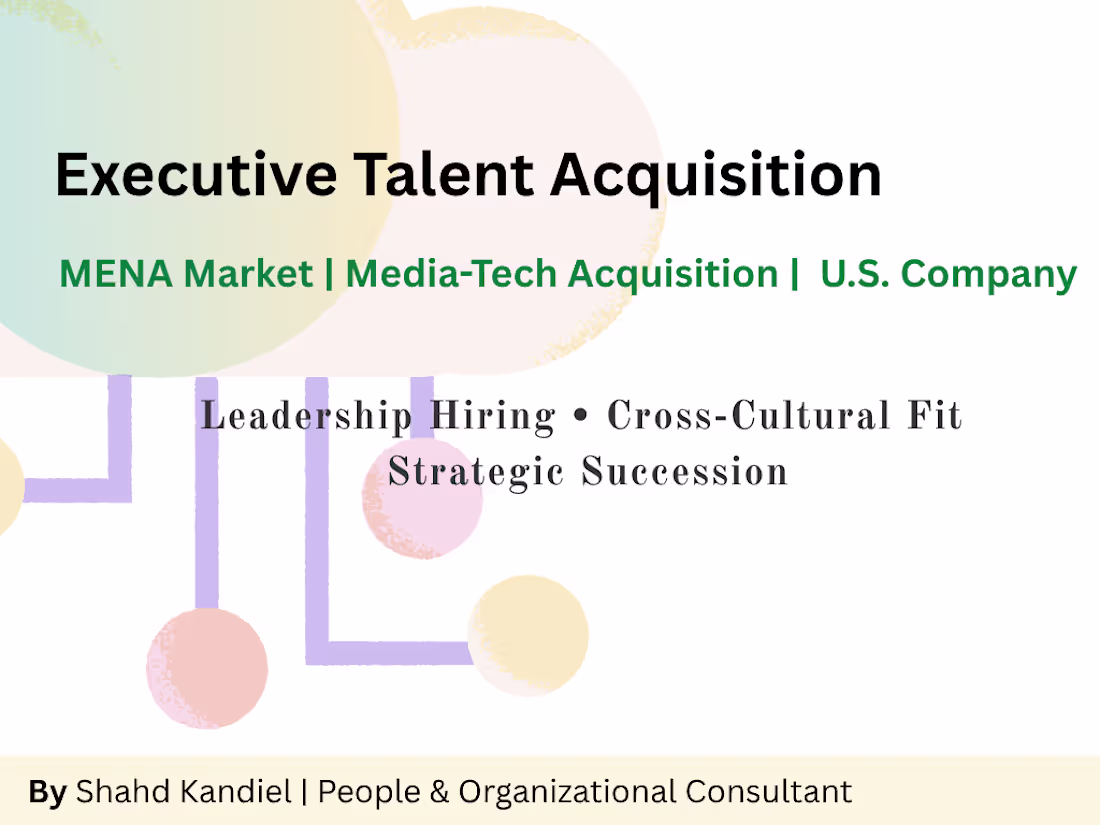 Cover image for Executive Talent Acquisition (MD Position) 