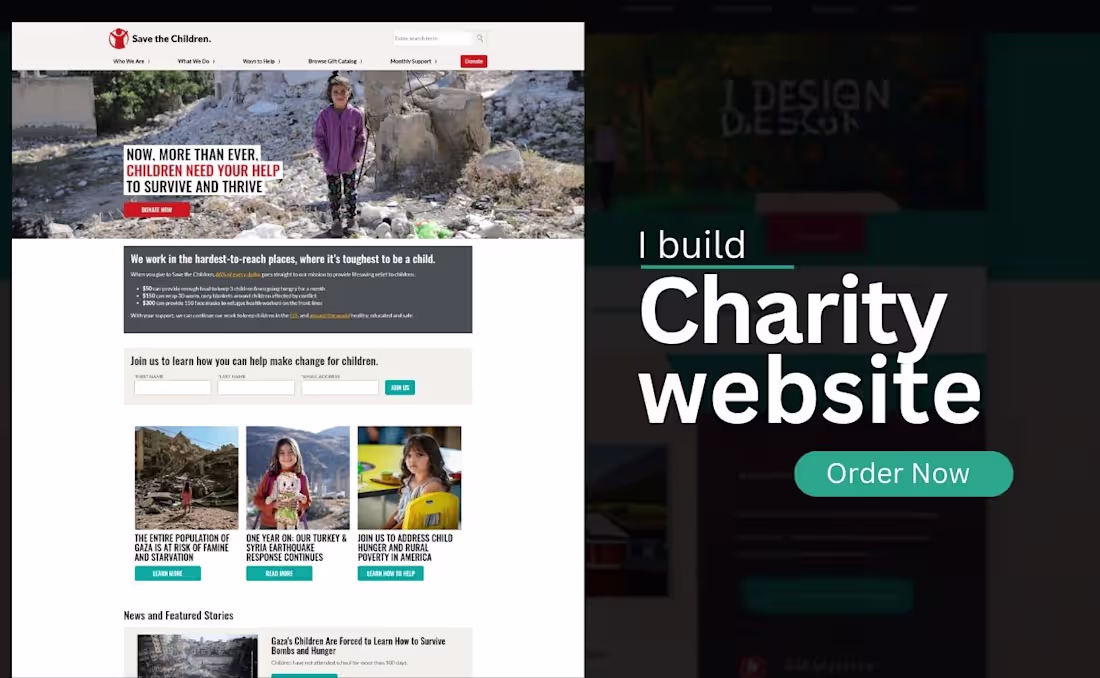 Cover image for CHARITY | NONPROFIT | NGO | FUNDRAISING | DONATON WEBSITE