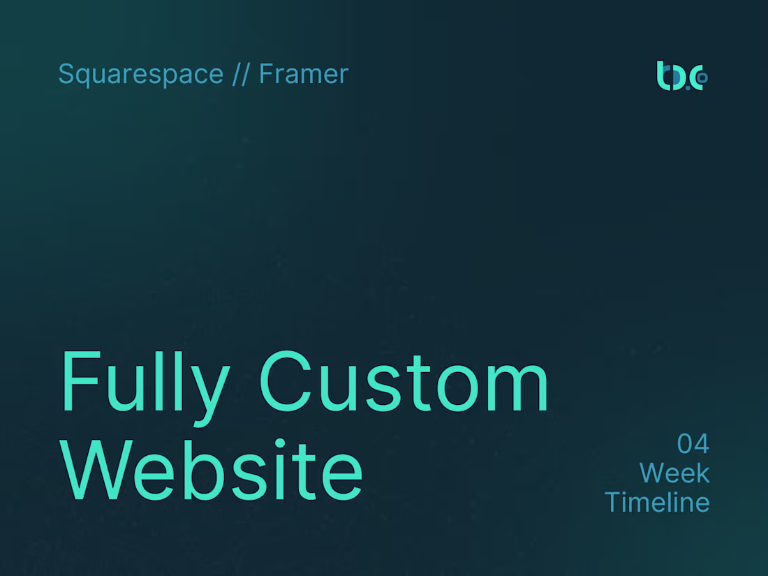 Cover image for Full Custom Website