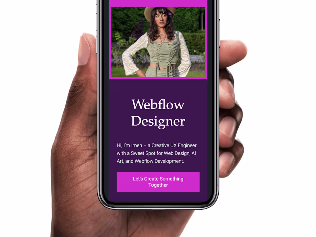 Cover image for My Webflow Personal Website