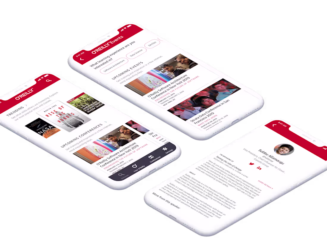 Cover image for ONE O'Reilly mobile apps