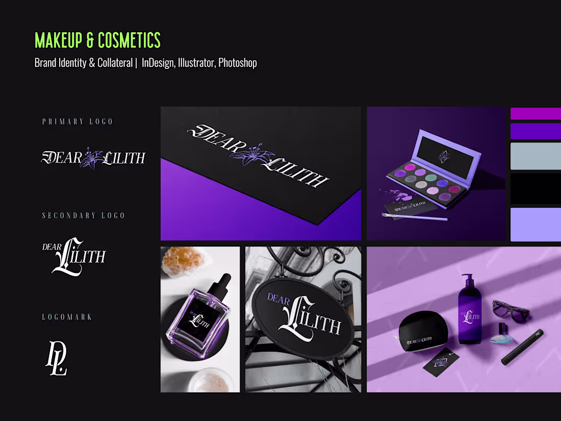 Cover image for Gothic Makeup Brand Identity