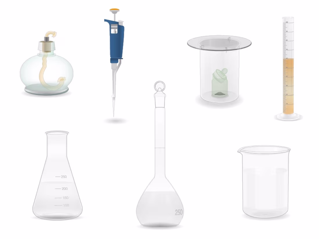 Cover image for Vector Illustration. College Chemistry Courses.