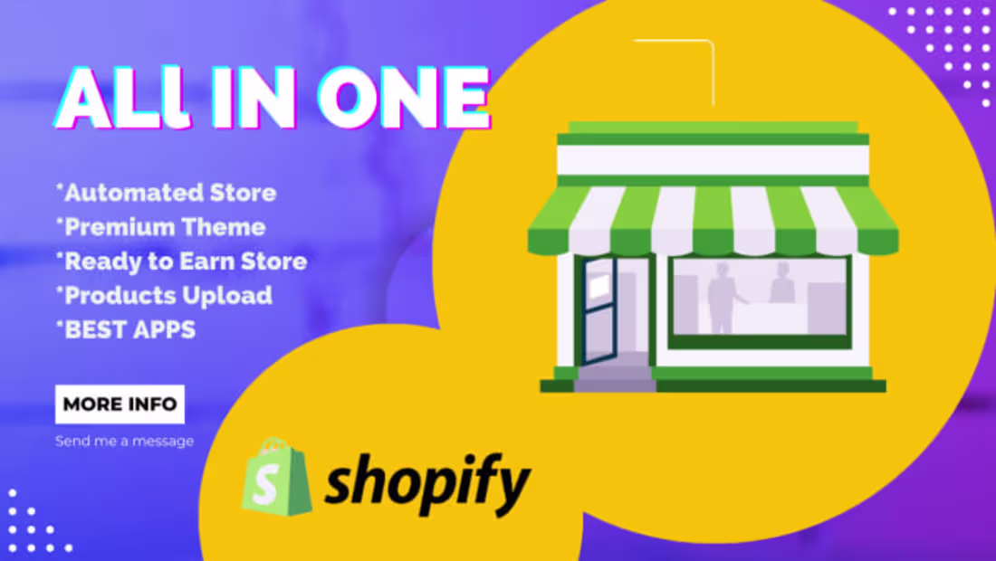 Cover image for I will create best shopify website shopify dropshipping store