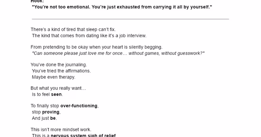 Cover image for instagram reel script, from overgiving to receiving love
