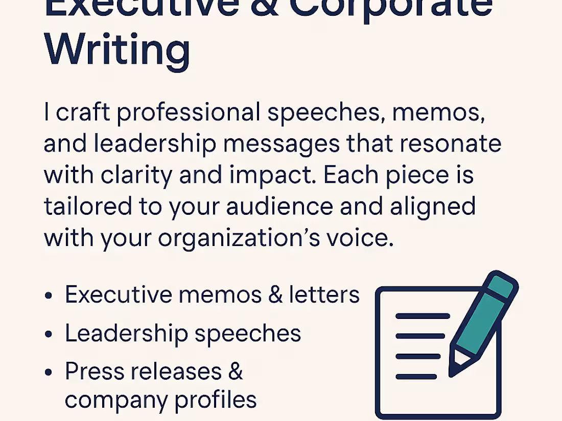 Cover image for Executive & Corporate Writing
