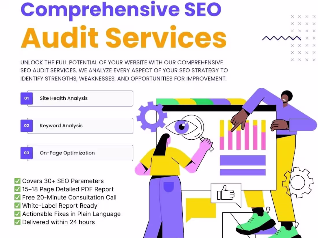 Cover image for Complete Website SEO Audit Report – Uncover, Analyze & Improve