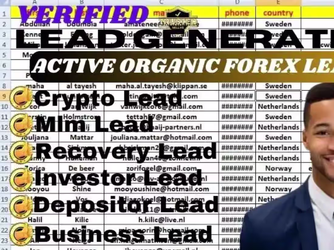 Cover image for I will provide a hot forex lead of your targeted audience