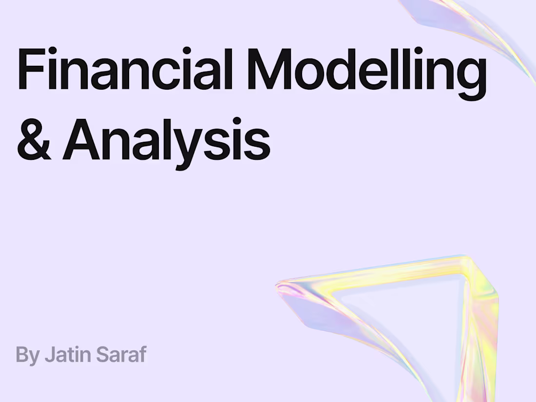 Cover image for Financial Modelling with Analysis