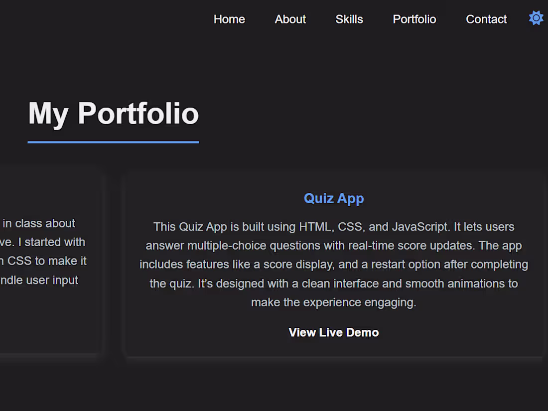 Cover image for Sana Akhter | Front-end Developer Portfolio