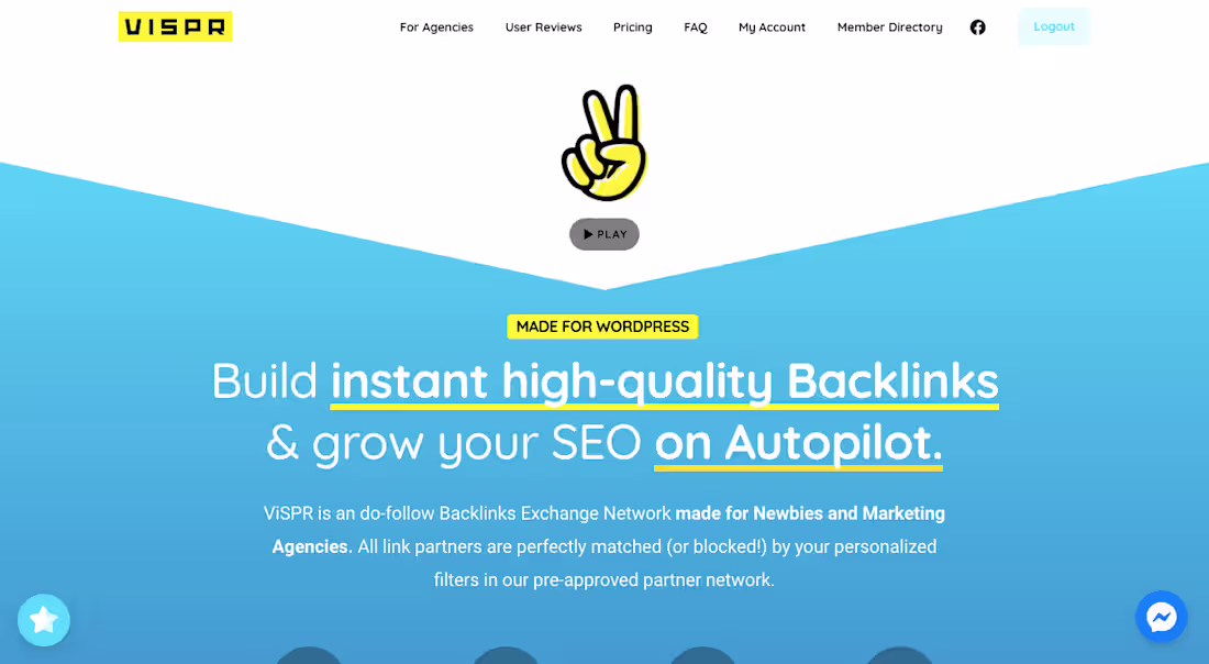 Cover image for ViSPR - SEO Backlinks Exchange Partner Directory for WordPress