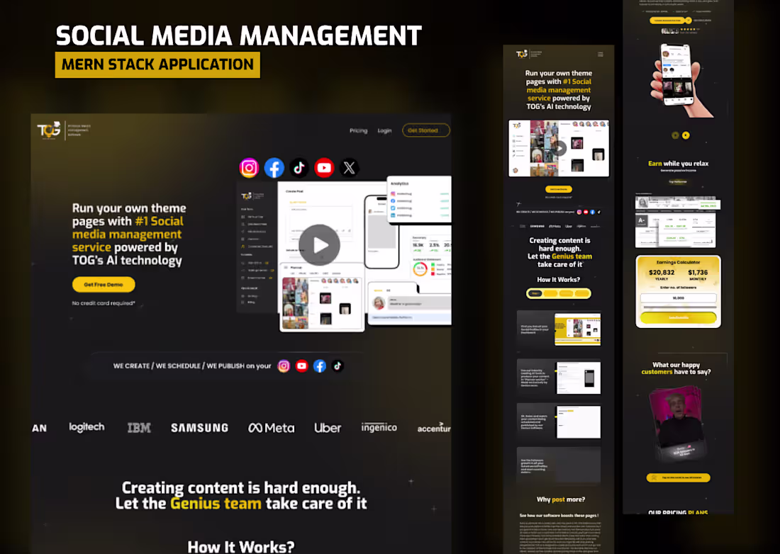 Cover image for Social media management tool in React and Dango