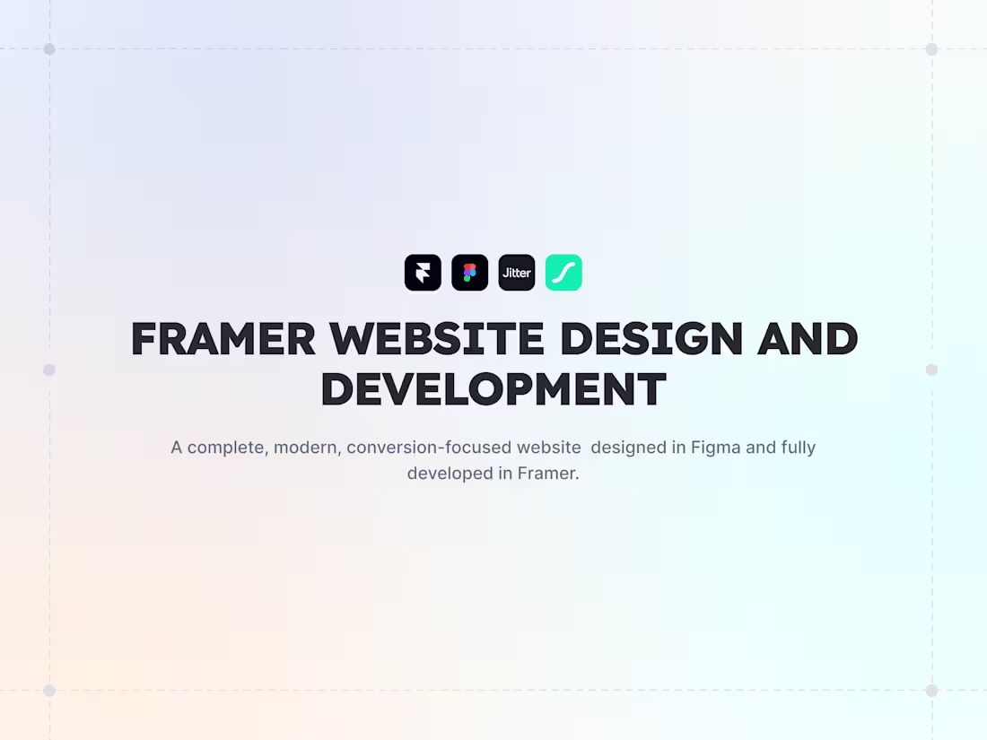 Cover image for Framer Website Design And Development