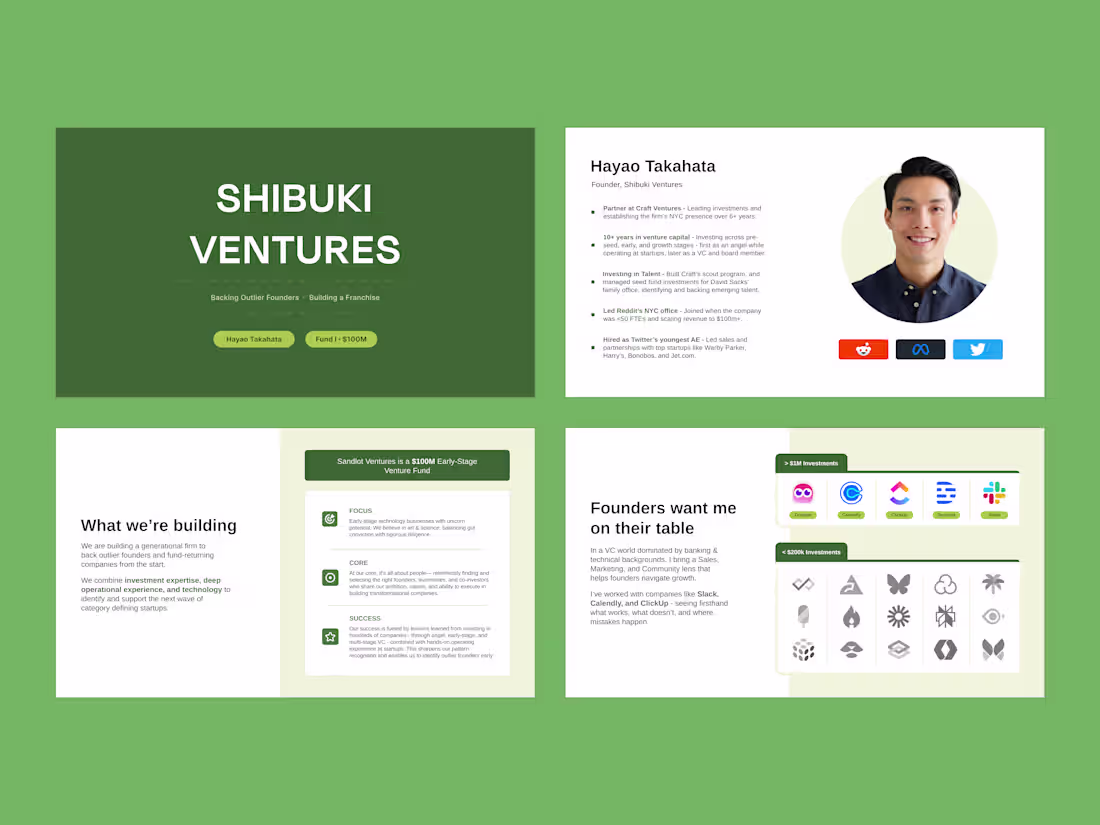 Cover image for Pitch Deck Design - Venture Capital Firm