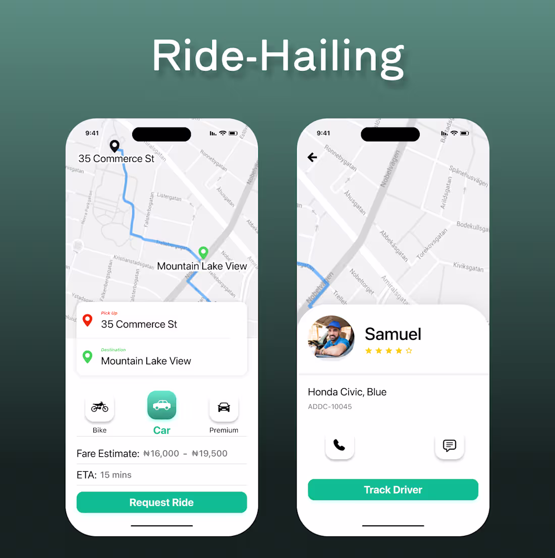 Cover image for This Client Needed a Sample look of a Ride Hailing mobile sc...