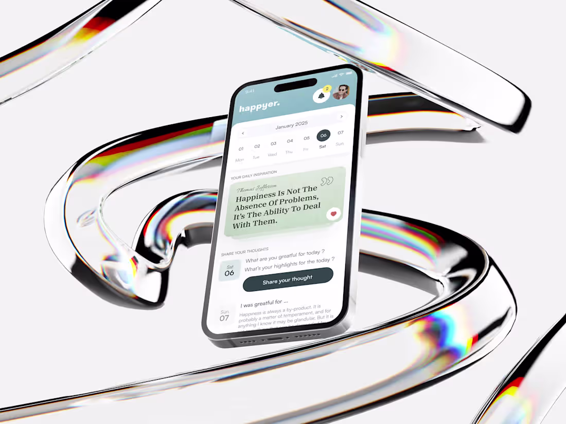 Cover image for Happier: Reflect. Grow. Be Happier.