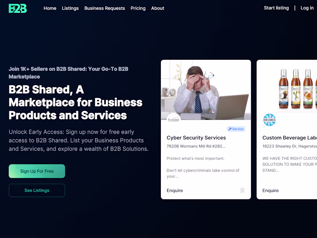 Cover image for B2BSHARED SaaS