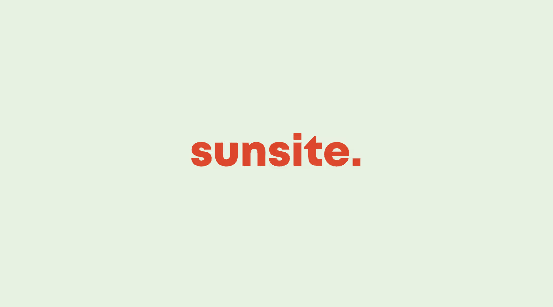 Cover image for sunsite. Web designer